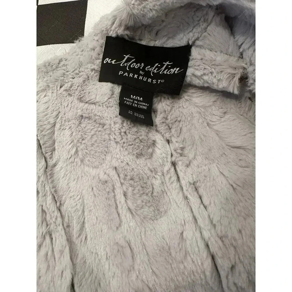 Outdoor Edition by Parkhurst Faux Fur/faux Suede Vest Medium - Picture 4 of 5